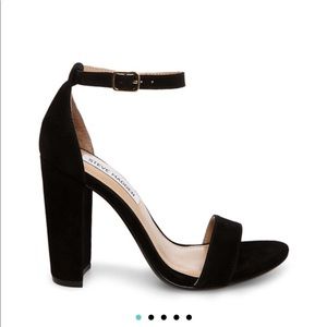 Steve Madden Carrson Black Suede Heels